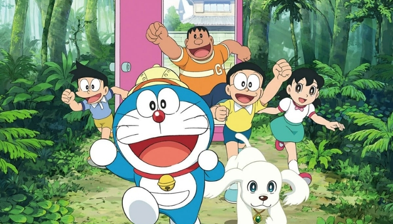 ảnh nền nobita và cánh cửa thần kỳ