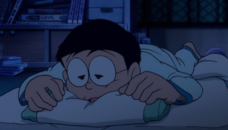 hình ảnh nền nobita buồn chán
