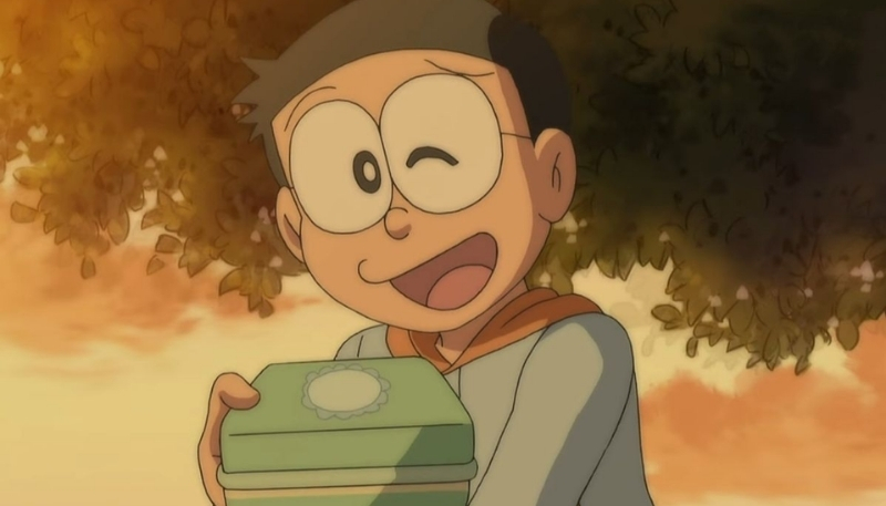 hình ảnh nền nobita nháy mắt