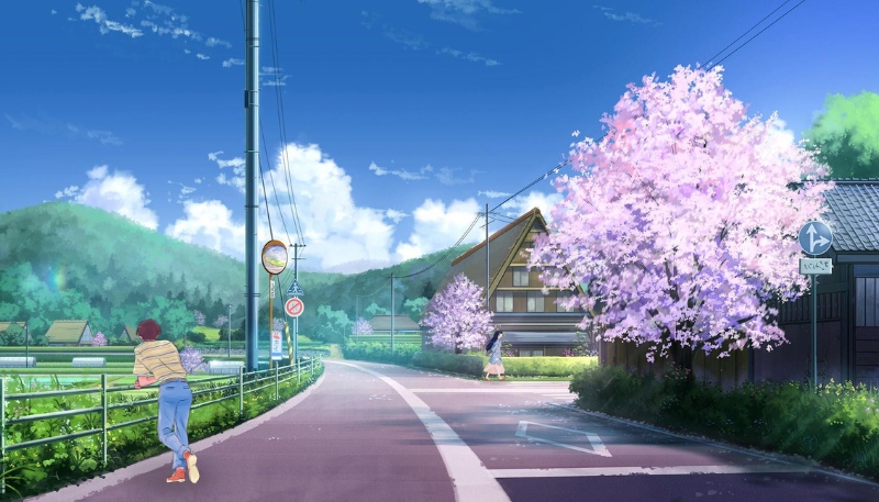 background hình nền powerpoint anime