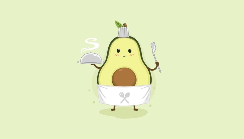 Hình nền hình trái bơ