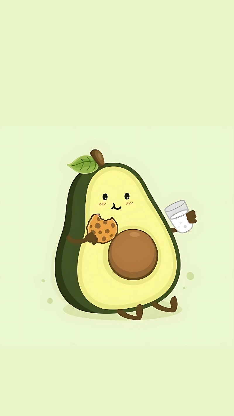 Hình nền quả bơ chill
