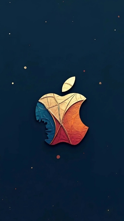 Background táo iPhone 4K nghệ thuật đáng yêu