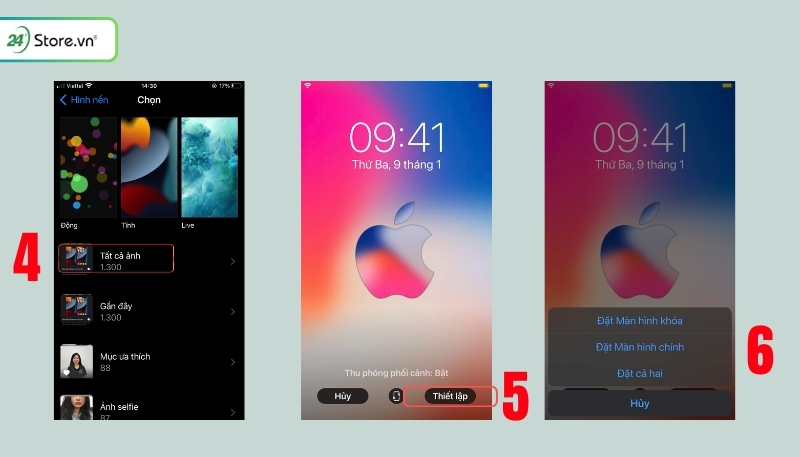 Hướng dẫn cách đặt hình nền iPhone