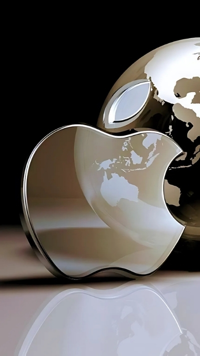 Wallpaper táo iPhone 4K tối giản ngọt ngào