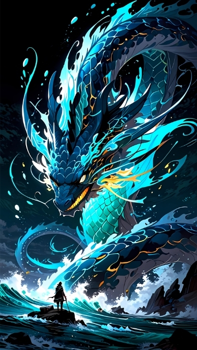 ảnh nền rồng anime cực ngầu