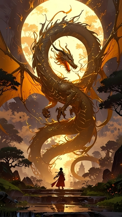 ảnh nền rồng anime siêu đẹp