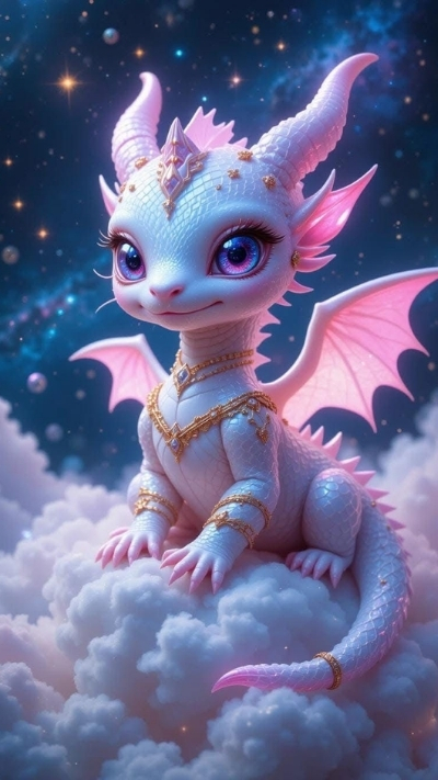 anh nền rồng con chibi cute