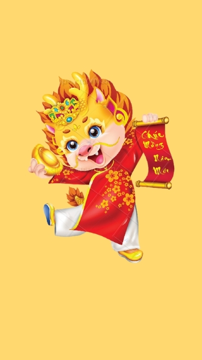 ảnh nền rồng giáp thìn hoạt hình cute