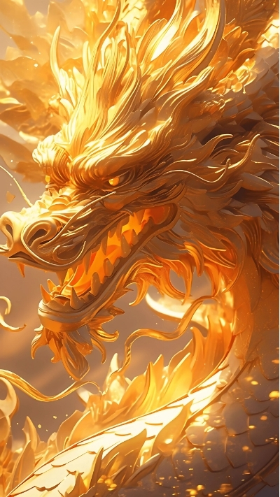 ảnh nền rồng vàng hoàng kim