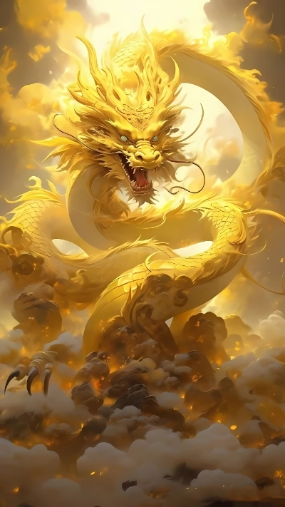 hình ảnh rồng vàng 4k