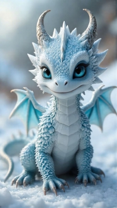 hình nền rồng con chibi dễ thương