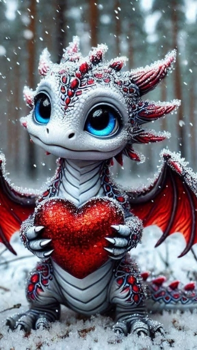 hình nền rồng con chibi vui tính