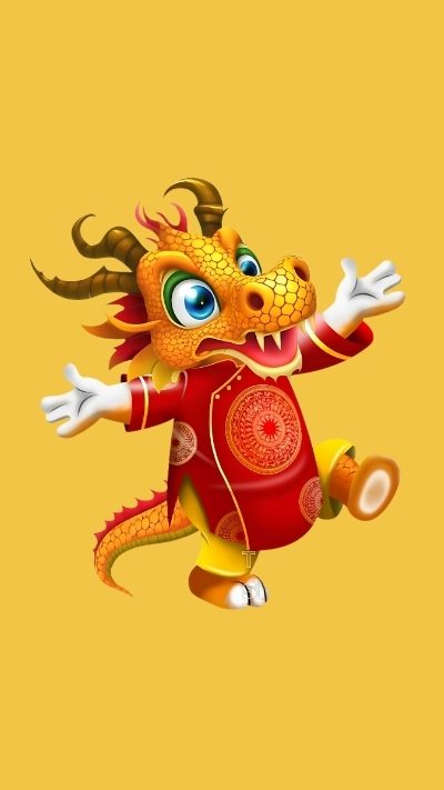 hình nền rồng giáp thìn cute