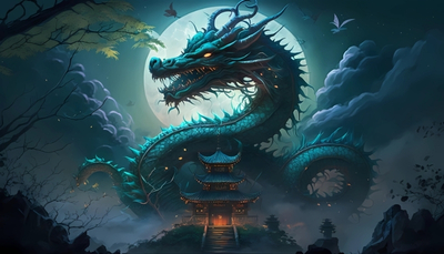 Hình nền rồng huyền bí 4K