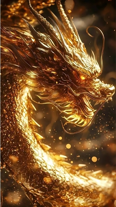 hình nền rồng vàng hoàng gia