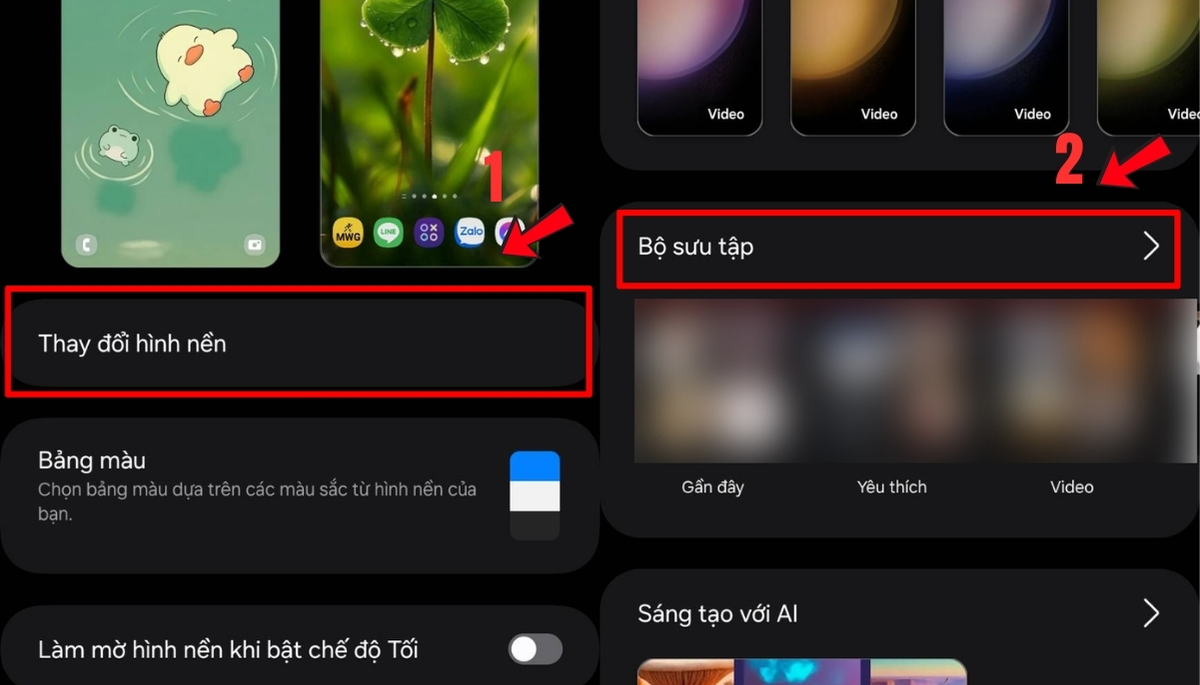 Cài hình nền Samsung đẹp