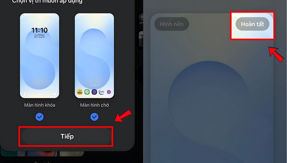 Cài hình nền Samsung S25 Ultra