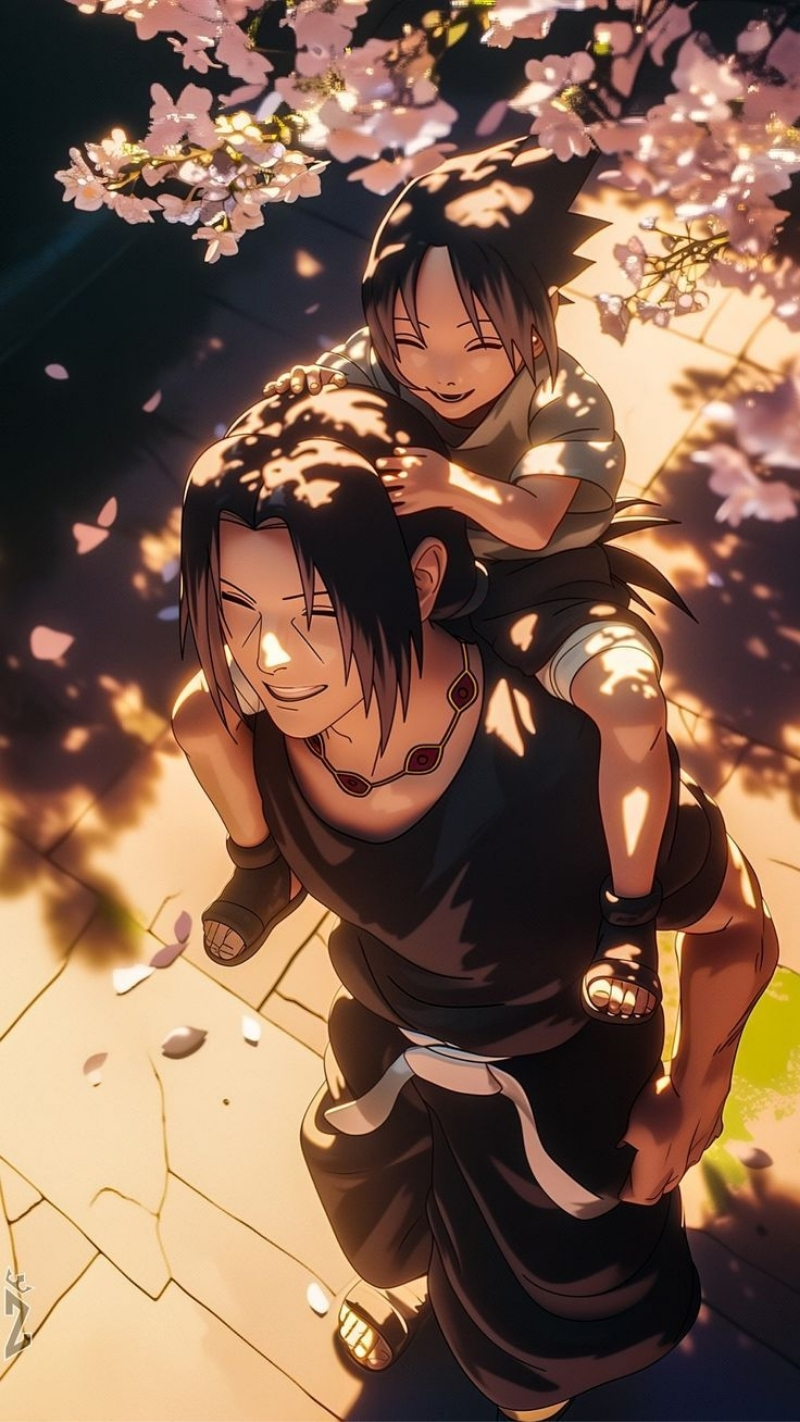 ảnh nền sasuke và itachi tương tác