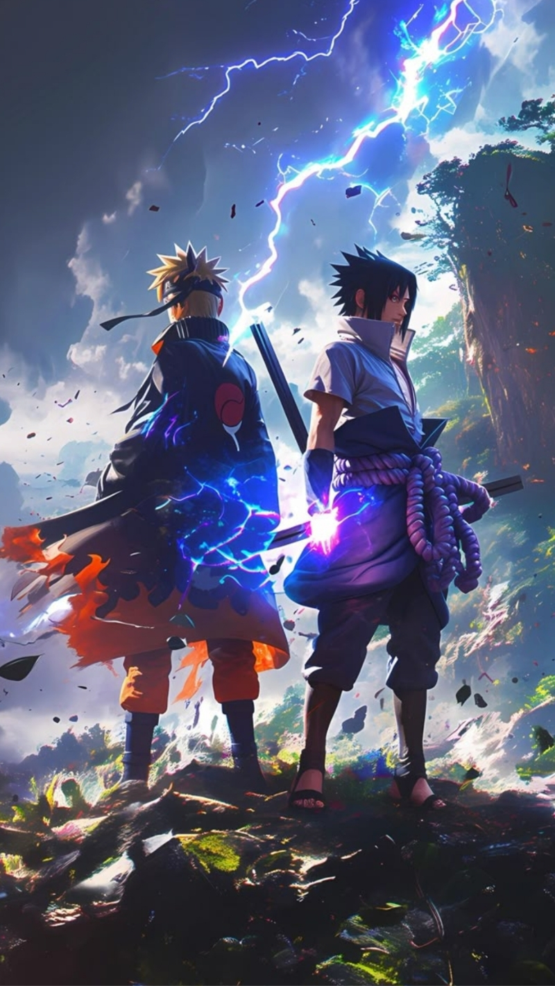 ảnh nền sasuke và naruto truyền cảm hứng