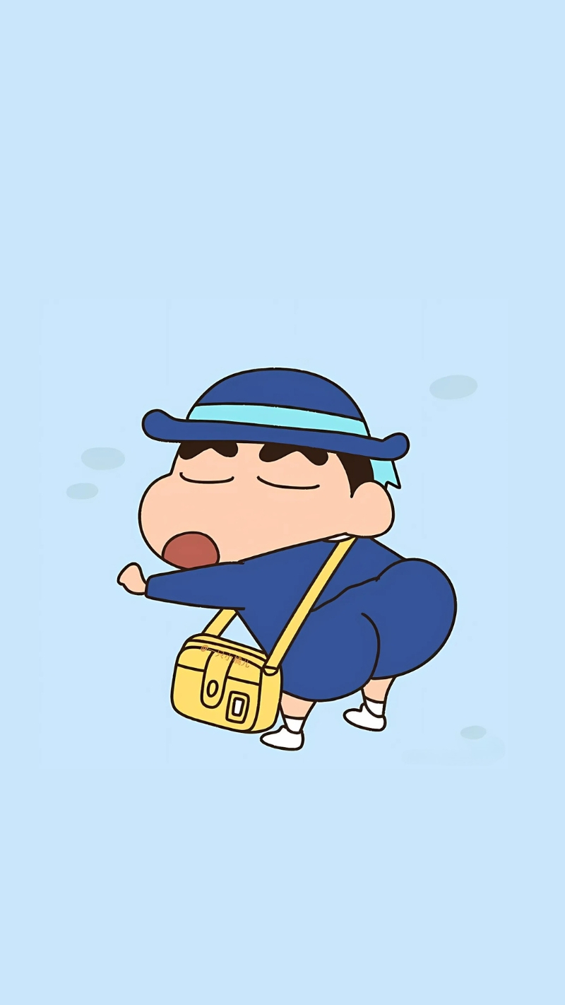 Hình nền cu Shin cute khoe mông