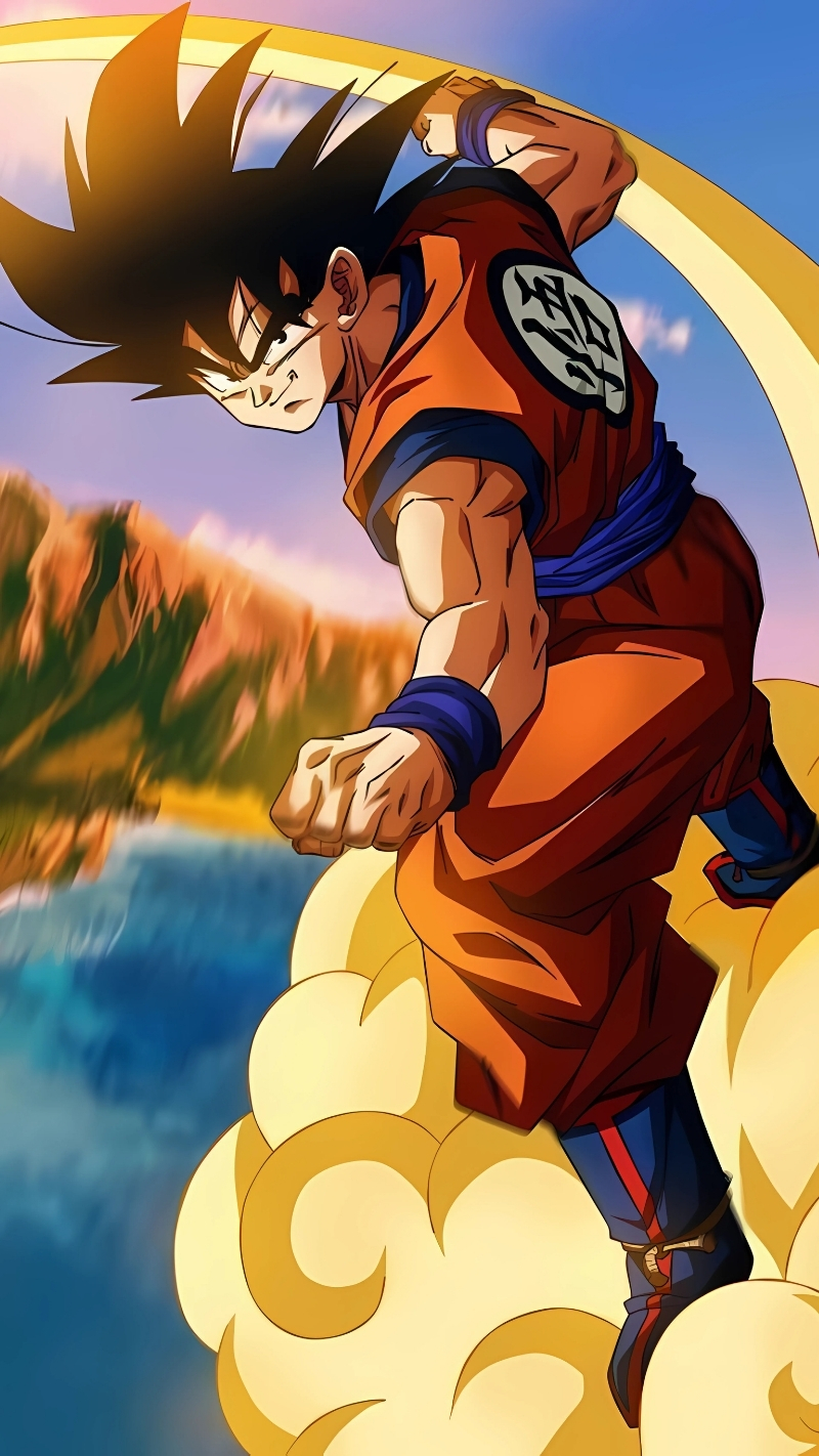 Bộ sưu tập hình nền Songoku cưỡi Cân Đẩu Vân