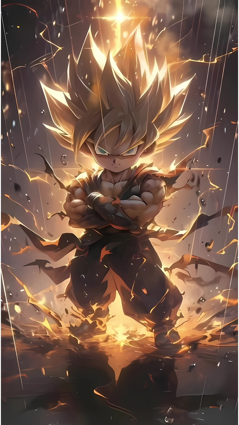 Bộ sưu tập hình nền Songoku cute nhí mới nhất