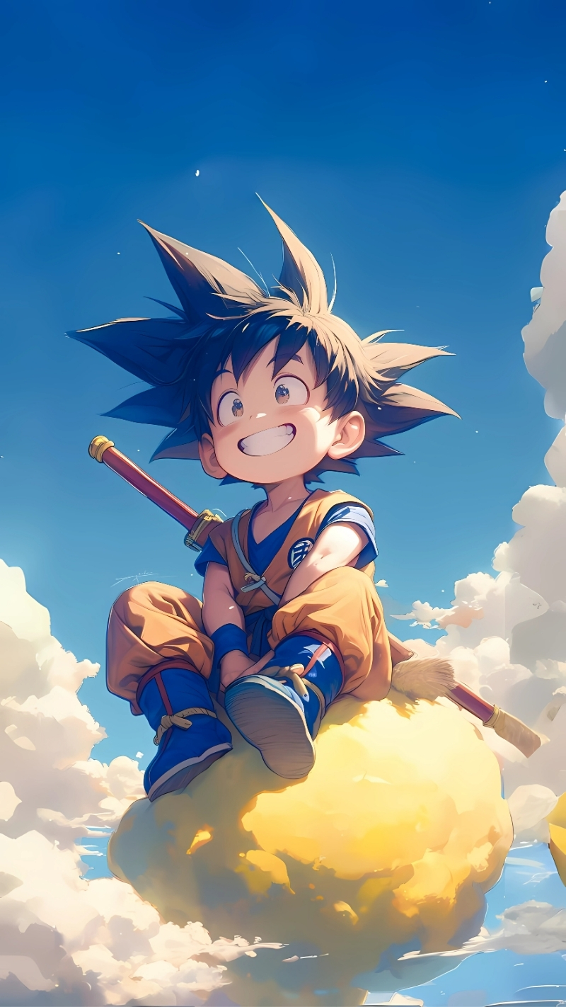 Hình nền Songoku cưỡi Cân Đẩu Vân đẹp nhất