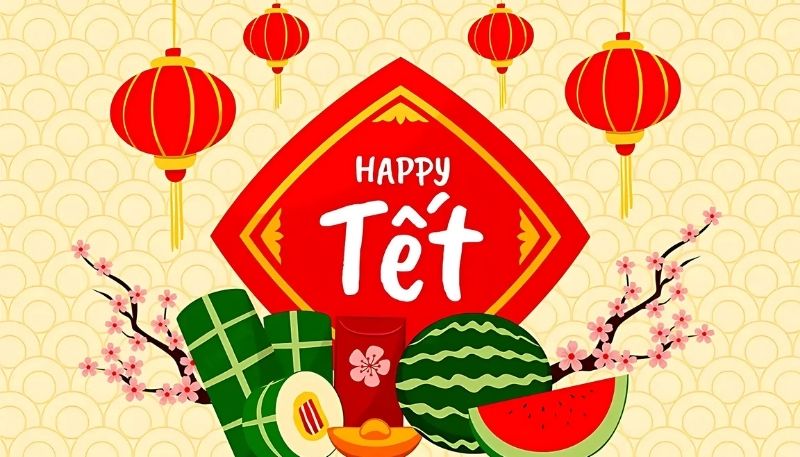 Background Tết 2025