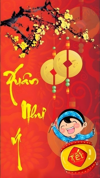 hình nền tết cho điện thoại yêu thương