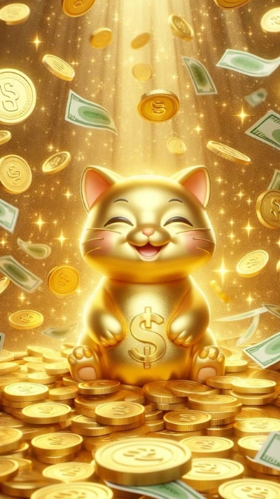 Hình nền mèo Thần Tài