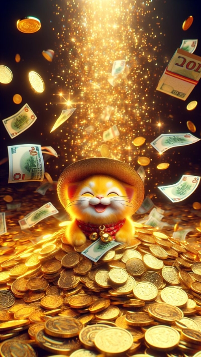 Hình nền mèo Thần Tài