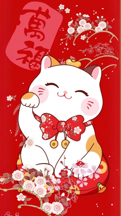 Hình nền mèo Thần Tài