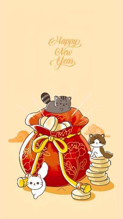 Hình nền mèo Thần Tài