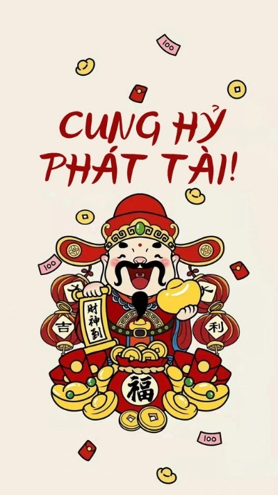 Hình nền Thần Tài cho iPhone