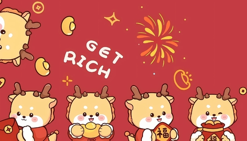 Hình nền Thần Tài hoạt hình