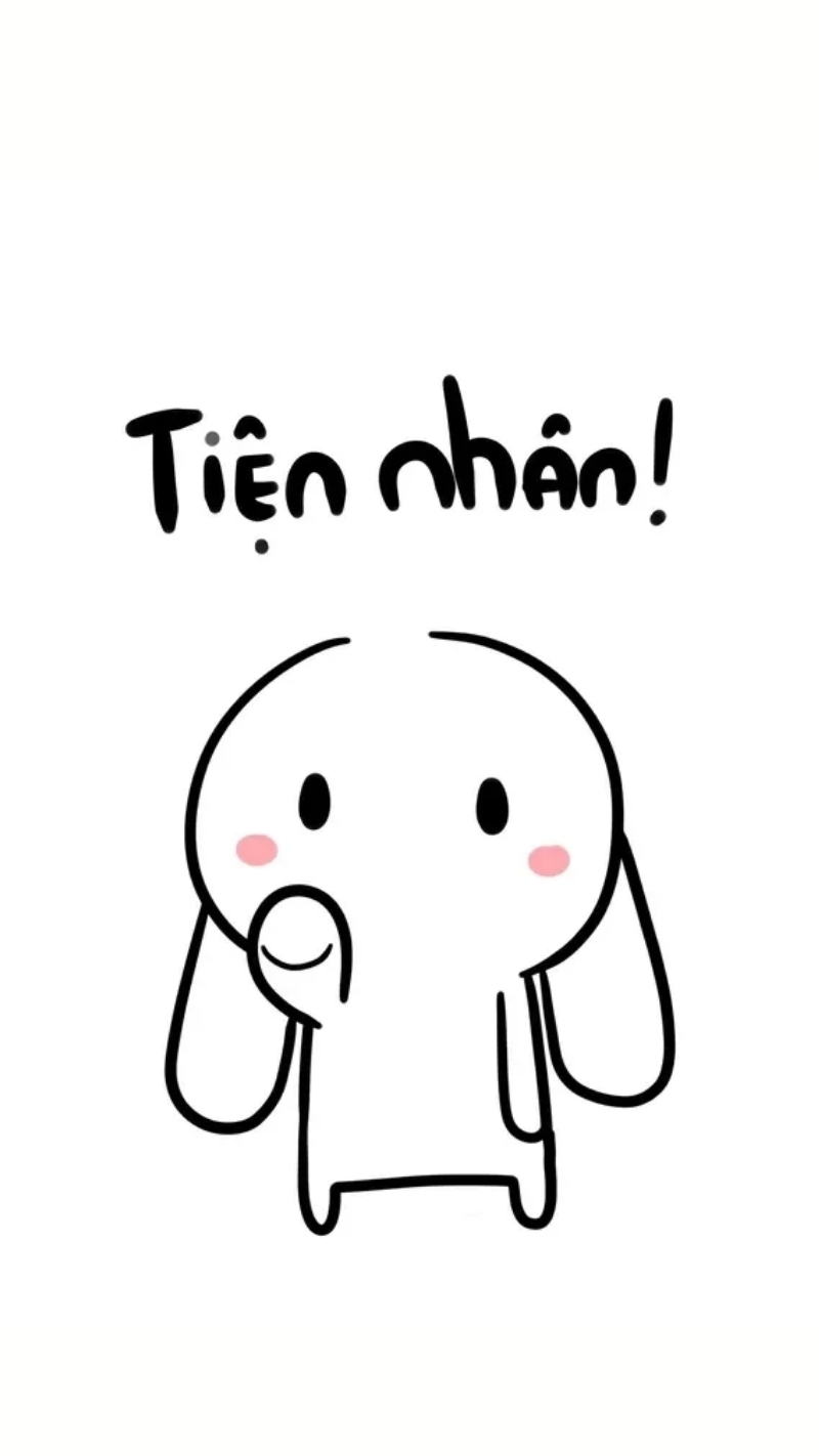 Nền meme thỏ 7 màu nét căng