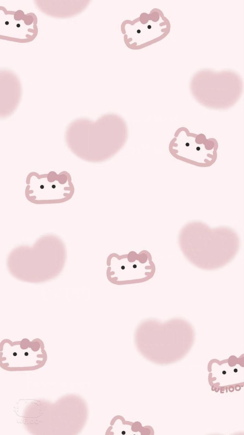 hình nền trái tim màu hồng cute