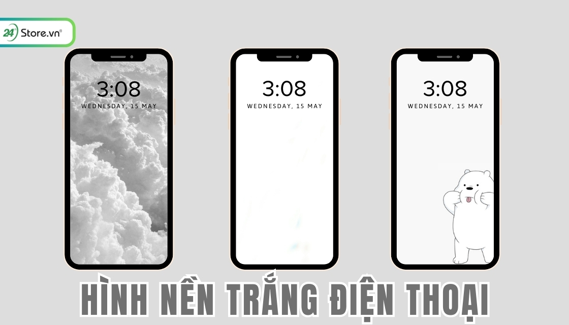 Hình nền trắng điện thoại