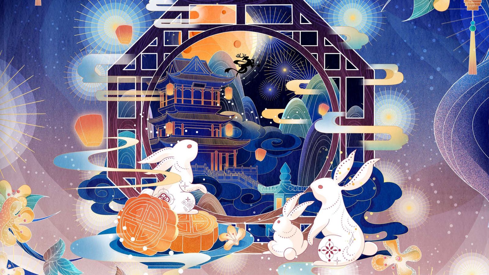 hình nền tết trung thu