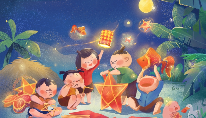 hình nền tết trung thu