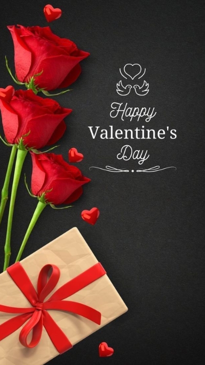 Hình nền Valentine hoa hồng
