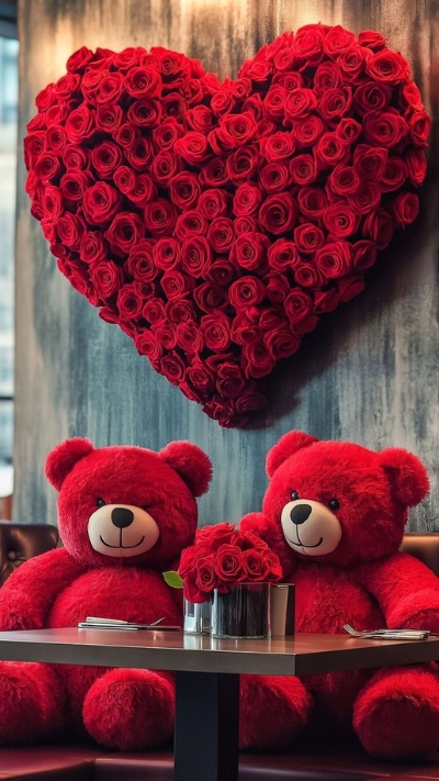 Hình nền Valentine hoa hồng