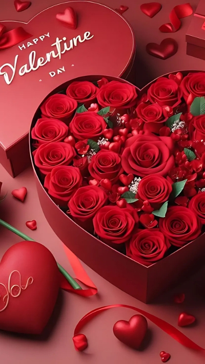 Hình nền Valentine hoa hồng