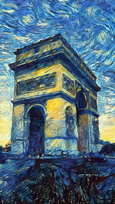 Ảnh nền Van Gogh cho dế yêu cực đáng yêu