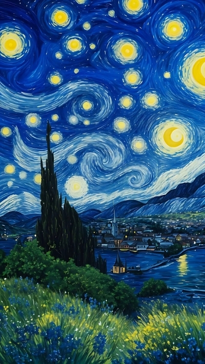 Ảnh nền Van Gogh cho điện thoại đẹp lung linh