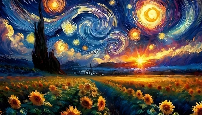 Ảnh Van Gogh rực rỡ cho máy tính cực chất