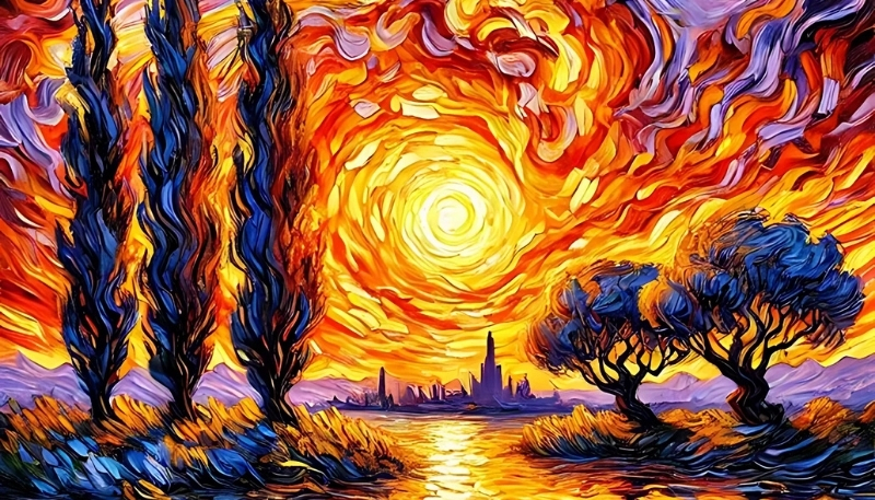 Background Van Gogh độc đáo cho máy tính