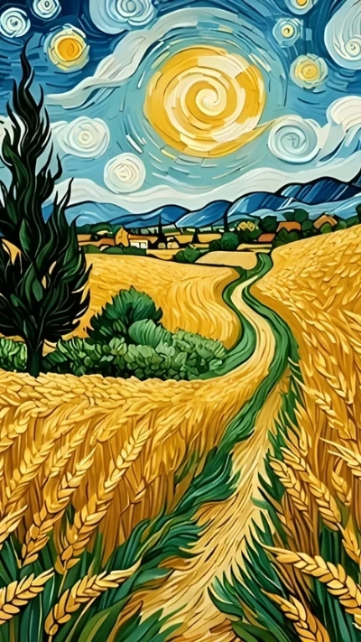 Hình nền Van Gogh nghệ thuật cho di động