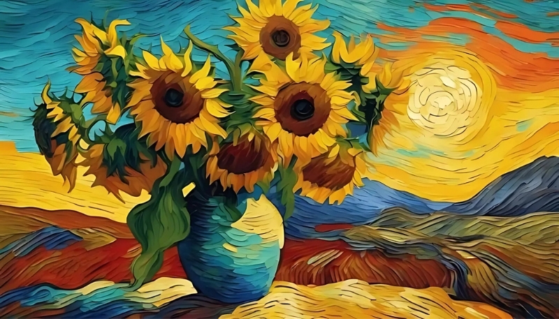Hình nền Van Gogh rực rỡ cho máy tính